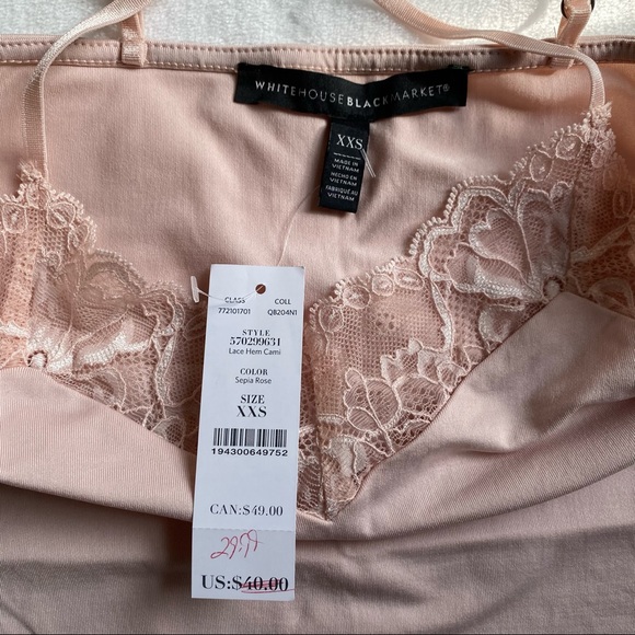 Lace Hem Camisole - WHBM - Picture 7 of 7